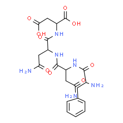ChemSpider 2D Image | phe-asn-asn-asp | C21H28N6O9
