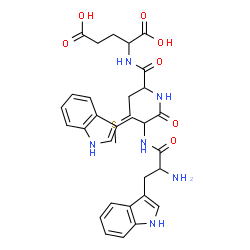 ChemSpider 2D Image | trp-trp-met-glu | C32H38N6O7S