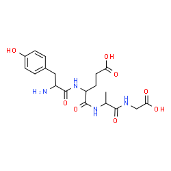 ChemSpider 2D Image | tyr-glu-ala-gly | C19H26N4O8