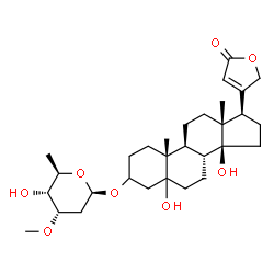 ChemSpider 2D Image | Periplocymarin | C30H46O8