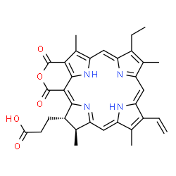 ChemSpider 2D Image | Purpurin 18 | C33H32N4O5