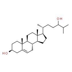 ChemSpider 2D Image | 24-Hydroxycholesterol | C27H46O2