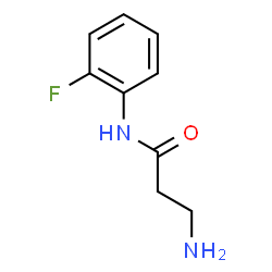 ChemSpider 2D Image | N-(2-Fluorophenyl)-beta-alaninamide | C9H11FN2O