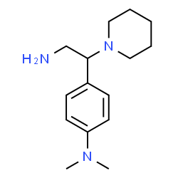ChemSpider 2D Image | 4-[2-Amino-1-(1-piperidinyl)ethyl]-N,N-dimethylaniline | C15H25N3