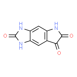 ChemSpider 2D Image | 1,5-Dihydroimidazo[4,5-f]indole-2,6,7(3H)-trione | C9H5N3O3