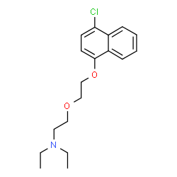 ChemSpider 2D Image | 2-{2-[(4-Chloro-1-naphthyl)oxy]ethoxy}-N,N-diethylethanamine | C18H24ClNO2