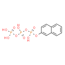 ChemSpider 2D Image | Triphosphoric acid, mono(2-naphthalenyl) ester | C10H11O10P3