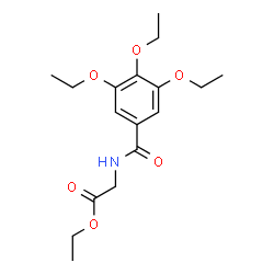 ChemSpider 2D Image | Ethyl N-(3,4,5-triethoxybenzoyl)glycinate | C17H25NO6