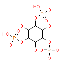 ChemSpider 2D Image | 2,4,6-Trihydroxy-1,3,5-cyclohexanetriyl tris[dihydrogen (phosphate)] | C6H15O15P3