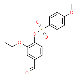 ChemSpider 2D Image | 2-Ethoxy-4-formylphenyl 4-methoxybenzenesulfonate | C16H16O6S