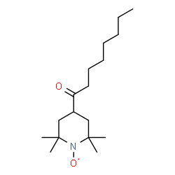 ChemSpider 2D Image | (2,2,6,6-Tetramethyl-4-octanoyl-1-piperidinyl)oxidanyl | C17H32NO2