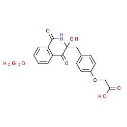 ChemSpider 2D Image | 2-({2-[4-(Carboxymethoxy)phenyl]ethyl}carbamoyl)benzoic acid dihydrate | C18H21NO8