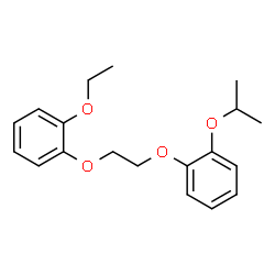 ChemSpider 2D Image | 1-Ethoxy-2-[2-(2-isopropoxyphenoxy)ethoxy]benzene | C19H24O4
