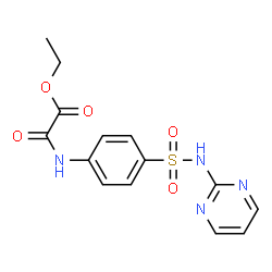 ChemSpider 2D Image | Ethyl oxo{[4-(2-pyrimidinylsulfamoyl)phenyl]amino}acetate | C14H14N4O5S