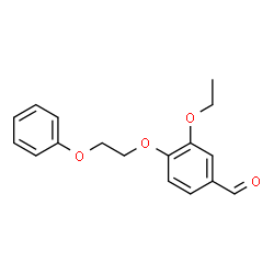 ChemSpider 2D Image | 3-Ethoxy-4-(2-phenoxyethoxy)benzaldehyde | C17H18O4
