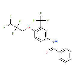 ChemSpider 2D Image | N-[4-(2,2,3,3-Tetrafluoropropoxy)-3-(trifluoromethyl)phenyl]benzamide | C17H12F7NO2