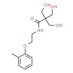 ChemSpider 2D Image | 3-Hydroxy-2,2-bis(hydroxymethyl)-N-[2-(2-methylphenoxy)ethyl]propanamide | C14H21NO5