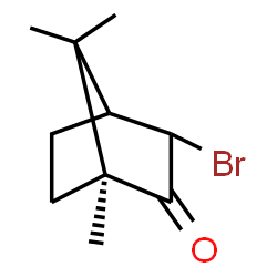 ChemSpider 2D Image | (1S)-3-Bromo-1,7,7-trimethylbicyclo[2.2.1]heptan-2-one | C10H15BrO