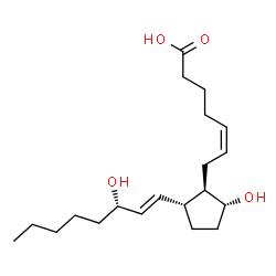 ChemSpider 2D Image | 11-deoxy Prostaglandin F2Î² | C20H34O4