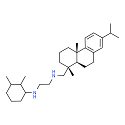 ChemSpider 2D Image | N-(Abieta-8,11,13-trien-18-yl)-N'-(2,3-dimethylcyclohexyl)-1,2-ethanediamine | C30H50N2