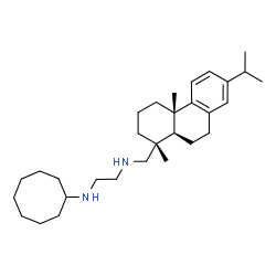 ChemSpider 2D Image | N-(Abieta-8,11,13-trien-18-yl)-N'-cyclooctyl-1,2-ethanediamine | C30H50N2