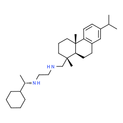 ChemSpider 2D Image | N-(Abieta-8,11,13-trien-18-yl)-N'-[(1S)-1-cyclohexylethyl]-1,2-ethanediamine | C30H50N2