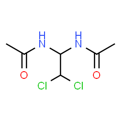 ChemSpider 2D Image | N,N'-(2,2-Dichloro-1,1-ethanediyl)diacetamide | C6H10Cl2N2O2