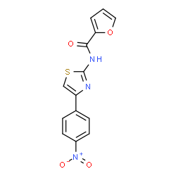 ChemSpider 2D Image | N-[4-(4-Nitrophenyl)-1,3-thiazol-2-yl]-2-furamide | C14H9N3O4S