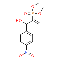 ChemSpider 2D Image | Dimethyl [3-hydroxy-3-(4-nitrophenyl)-1-propen-2-yl]phosphonate | C11H14NO6P