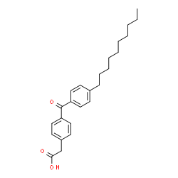 ChemSpider 2D Image | [4-(4-Decylbenzoyl)phenyl]acetic acid | C25H32O3
