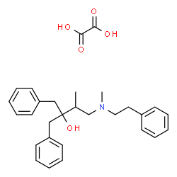 ChemSpider 2D Image | 2-Benzyl-3-methyl-4-[methyl(2-phenylethyl)amino]-1-phenyl-2-butanol ethanedioate (1:1) | C29H35NO5