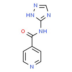 ChemSpider 2D Image | N-(1H-1,2,4-Triazol-5-yl)isonicotinamide | C8H7N5O