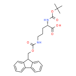 ChemSpider 2D Image | boc-orn(fmoc)-oh | C25H30N2O6