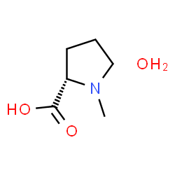 ChemSpider 2D Image | N-METHYL-L-PROLINE MONOHYDRATE | C6H13NO3