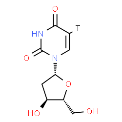 ChemSpider 2D Image | 2'-Deoxy(5-~3~H)uridine | C9H11TN2O5