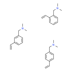 ChemSpider 2D Image | N,N-dimethyl-1-(2-vinylphenyl)methanamine;N,N-dimethyl-1-(3-vinylphenyl)methanamine;N,N-dimethyl-1-(4-vinylphenyl)methanamine | C33H45N3