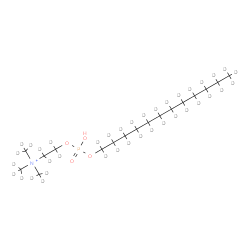 ChemSpider 2D Image | 2-({[(~2~H_25_)Dodecyloxy](hydroxy)phosphoryl}oxy)-N,N,N-tris[(~2~H_3_)methyl](~2~H_4_)ethanaminium | C17HD38NO4P