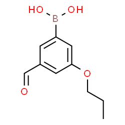 ChemSpider 2D Image | 3-Butoxy-5-formylphenylboronic acid | C10H13BO4
