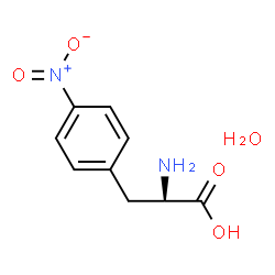 ChemSpider 2D Image | 4-Nitro-D-phenylalanine hydrate | C9H12N2O5