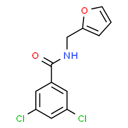 ChemSpider 2D Image | 3,5-Dichloro-N-(2-furylmethyl)benzamide | C12H9Cl2NO2