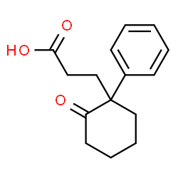 ChemSpider 2D Image | 3-(2-Oxo-1-phenylcyclohexyl)propanoic acid | C15H18O3