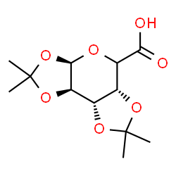 ChemSpider 2D Image | (3aR,5aR,8aS,8bR)-2,2,7,7-Tetramethyltetrahydro-3aH-bis[1,3]dioxolo[4,5-b:4',5'-d]pyran-5-carboxylic acid | C12H18O7