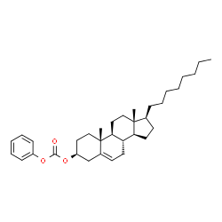 ChemSpider 2D Image | (3S,8S,9S,10R,13R,14S,17S)-10,13-Dimethyl-17-octyl-2,3,4,7,8,9,10,11,12,13,14,15,16,17-tetradecahydro-1H-cyclopenta[a]phenanthren-3-yl phenyl carbonate | C34H50O3