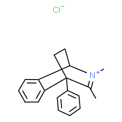 ChemSpider 2D Image | 1,4-DIHYDRO-2,3-DIMETHYL-4-PHENYL-1,4-ETHANOISOQUINOLIUM CHLORIDE | C19H20ClN