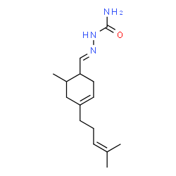 ChemSpider 2D Image | 6-methyl-4-(4-methylpent-3-enyl)cyclohex-3-ene-1-carbaldehyde semicarbazone | C15H25N3O
