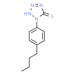 ChemSpider 2D Image | 1-(4-Butyl-phenyl)-1H-tetrazole-5-thiol | C11H14N4S