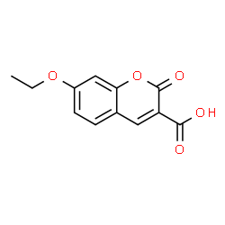 ChemSpider 2D Image | 7-ethoxy-2-oxochromene-3-carboxylic acid | C12H10O5