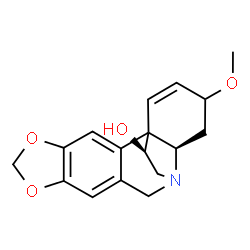 ChemSpider 2D Image | (11S)-3-Methoxy-1,2-didehydrocrinan-11-ol | C17H19NO4