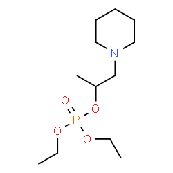 ChemSpider 2D Image | Diethyl 1-(1-piperidinyl)-2-propanyl phosphate | C12H26NO4P