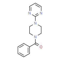 ChemSpider 2D Image | Phenyl[4-(2-pyrimidinyl)-1-piperazinyl]methanone | C15H16N4O